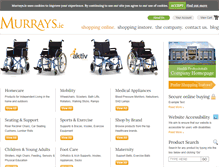 Tablet Screenshot of murrays.ie